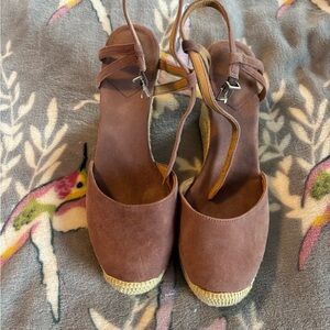 Crown Vintage Purple Espadrille Wedges